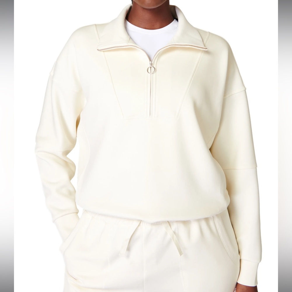 Sweaty Betty Half Zip Fleece Pullover Size XL NWT
